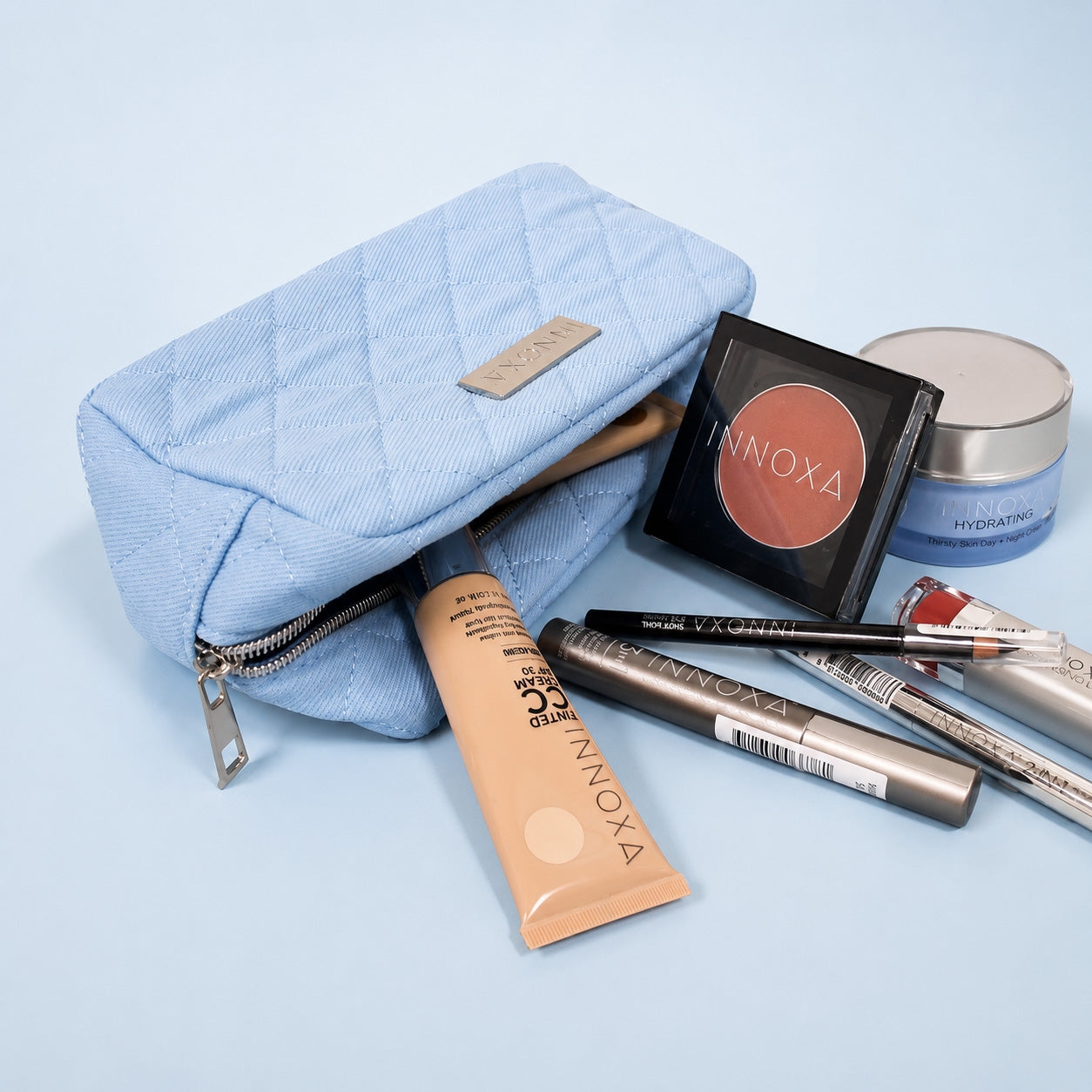 Quilted Make Up Bag